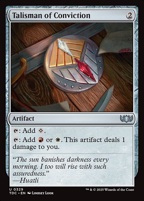 Talisman of Conviction - Tarkir: Dragonstorm Commander #329 (Near Mint)