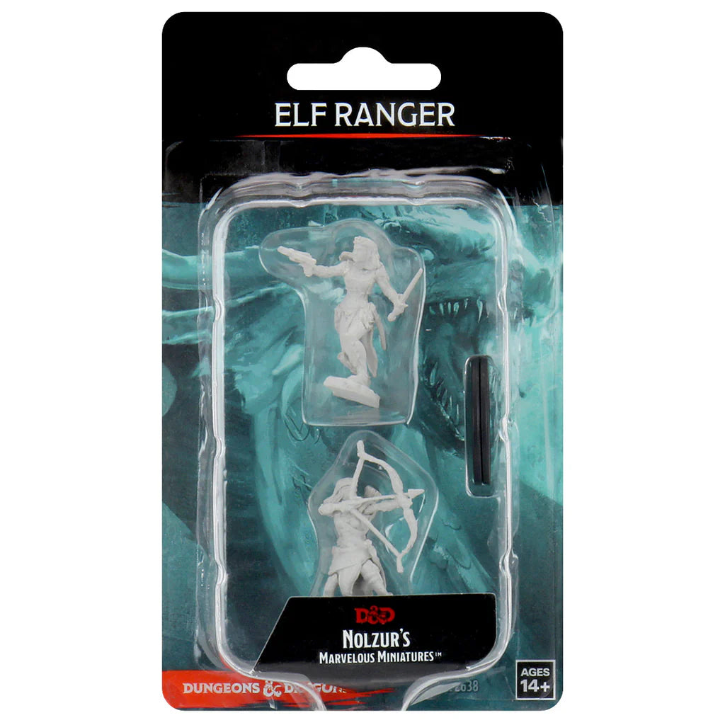 WizKids Dungeons & Dragons Nolzur's Marvelous Miniatures Unpainted Minis Wave 1 Elf Female Ranger