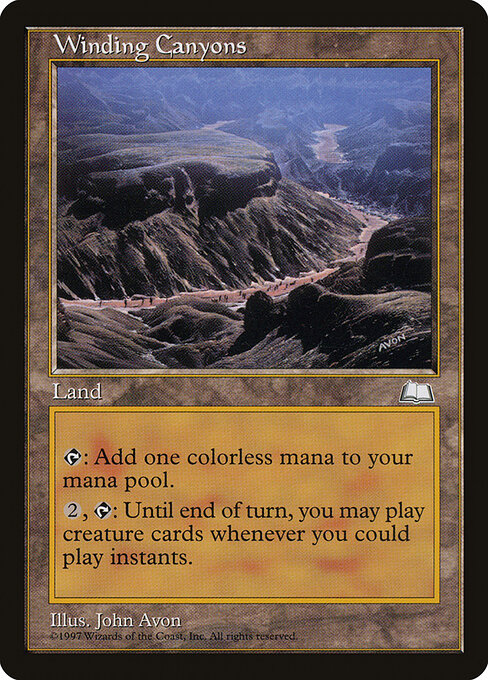 Winding Canyons - Weatherlight #167 (Near Mint)