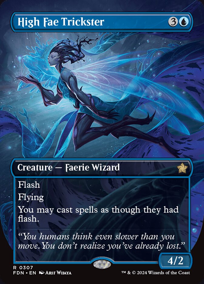 High Fae Trickster (Borderless) - Foundations #307 (Lightly Played)