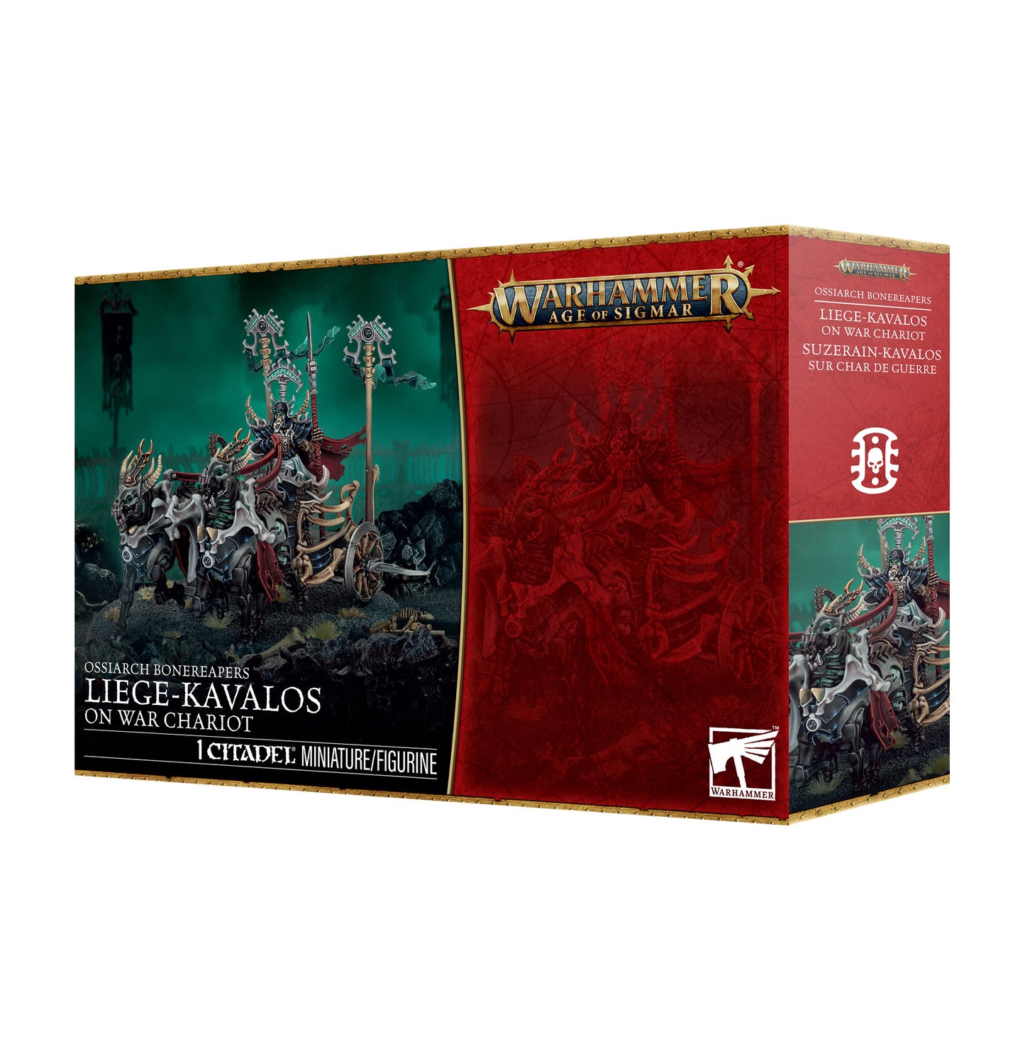 Warhammer Age of Sigmar Ossiarch Bonereapers Liege Kavalos on War Chariot