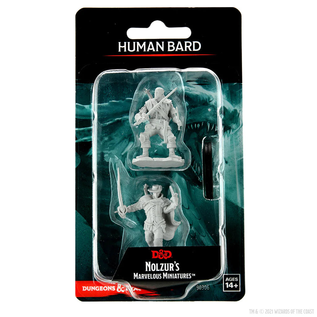 WizKids Dungeons & Dragons Nolzur's Marvelous Miniatures Unpainted Minis Wave 15 Human Bard Male