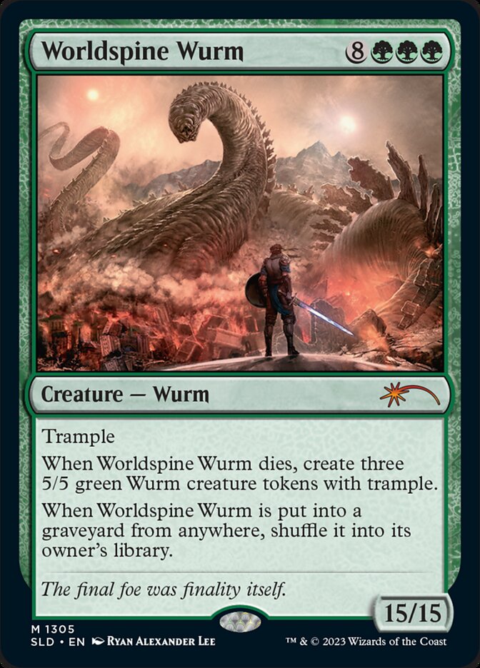 Worldspine Wurm - Secret Lair Drop Series #1305 (Lightly Played)