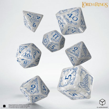 7-Die Set: The Lord of the Rings - Rivendell Dice Set - Stone