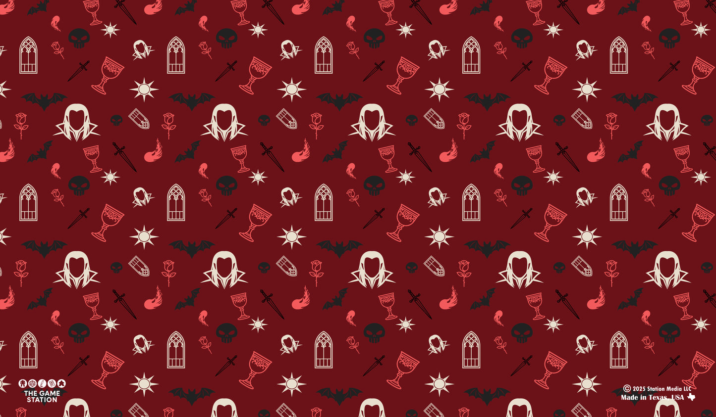 Vampire Pattern TCG Playmat 24x14