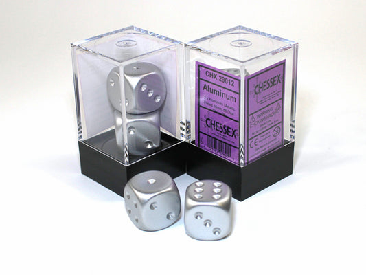 Chessex 16mm 2d6 Metallic: Aluminum