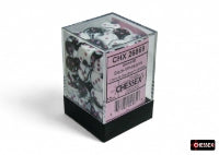 Chessex  Gemini Black-White/pink 12mm d6 Dice Block (36 dice)