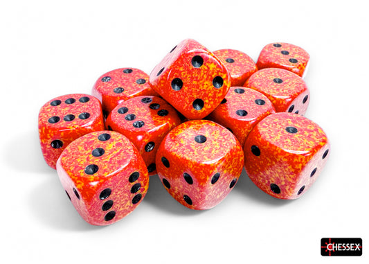 Chessex Speckled Fire 16mm D6 (12 Dice)