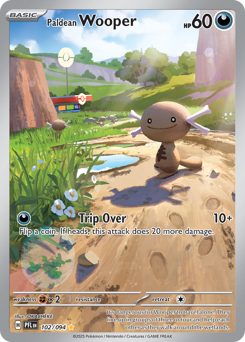 Paldean Wooper Holofoil - Phantasmal Flames #102 (Near Mint)