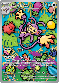 Ambipom Holofoil - Phantasmal Flames #107 (Near Mint)