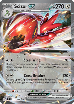 Scizor ex Holofoil - Temporal Forces #111 (Near Mint)