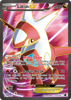 Latias-EX Holofoil - Plasma Freeze #112 (Lightly Played)