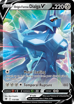 Origin Forme Dialga V Holofoil - Astral Radiance #113 (Near Mint)