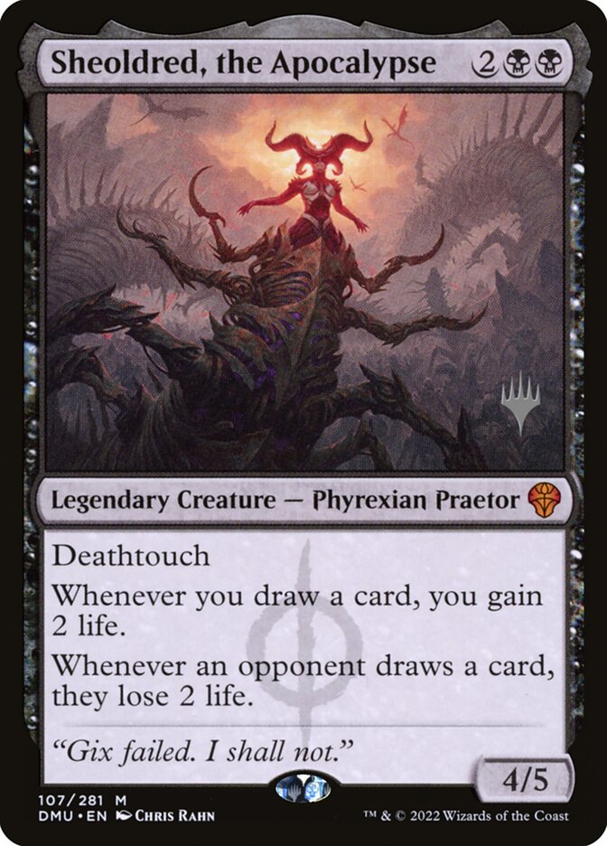 Sheoldred, the Apocalypse - Dominaria United Promos #107p (Lightly Played)
