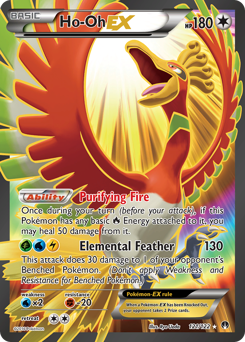 Ho-Oh-EX Holofoil - BREAKpoint #121 (Moderately Played)
