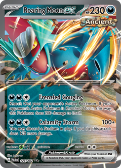 Roaring Moon ex Holofoil - Paradox Rift #124 (Near Mint)