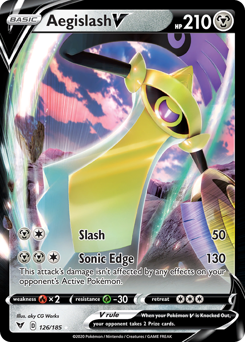 Aegislash V Holofoil - Vivid Voltage #126 (Near Mint)