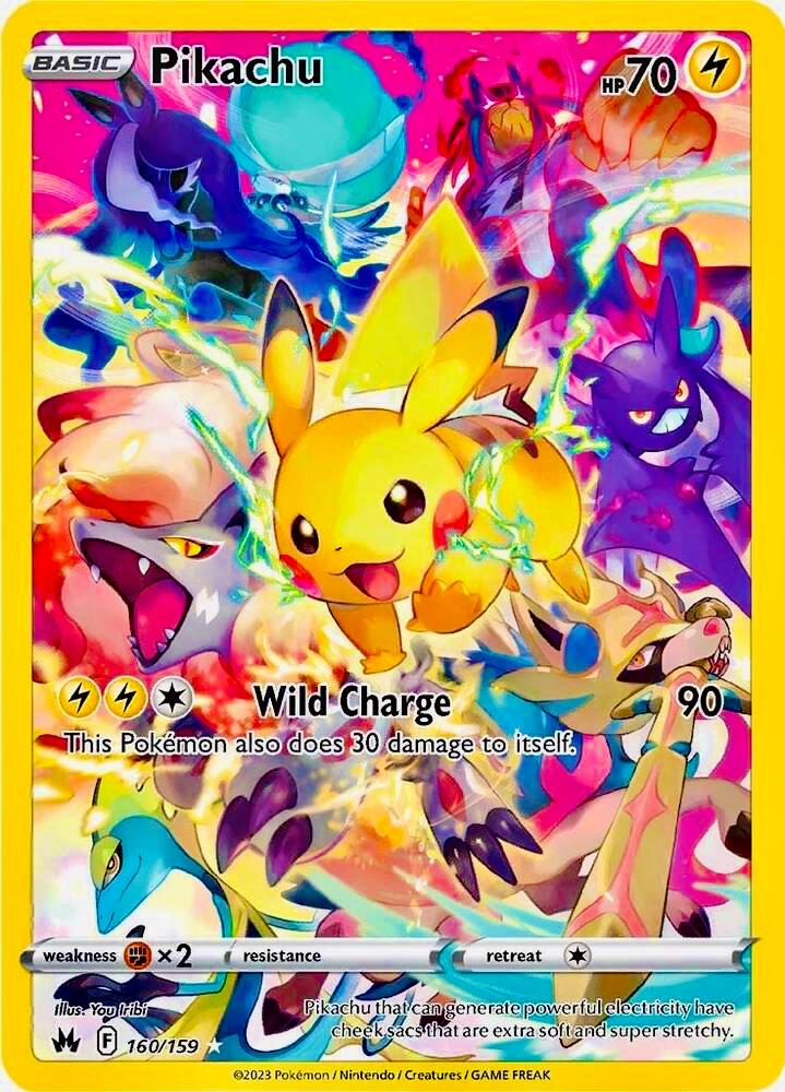 Pikachu ( Tag 10 not PSA) - Crown zenith #160 (PSA 10)