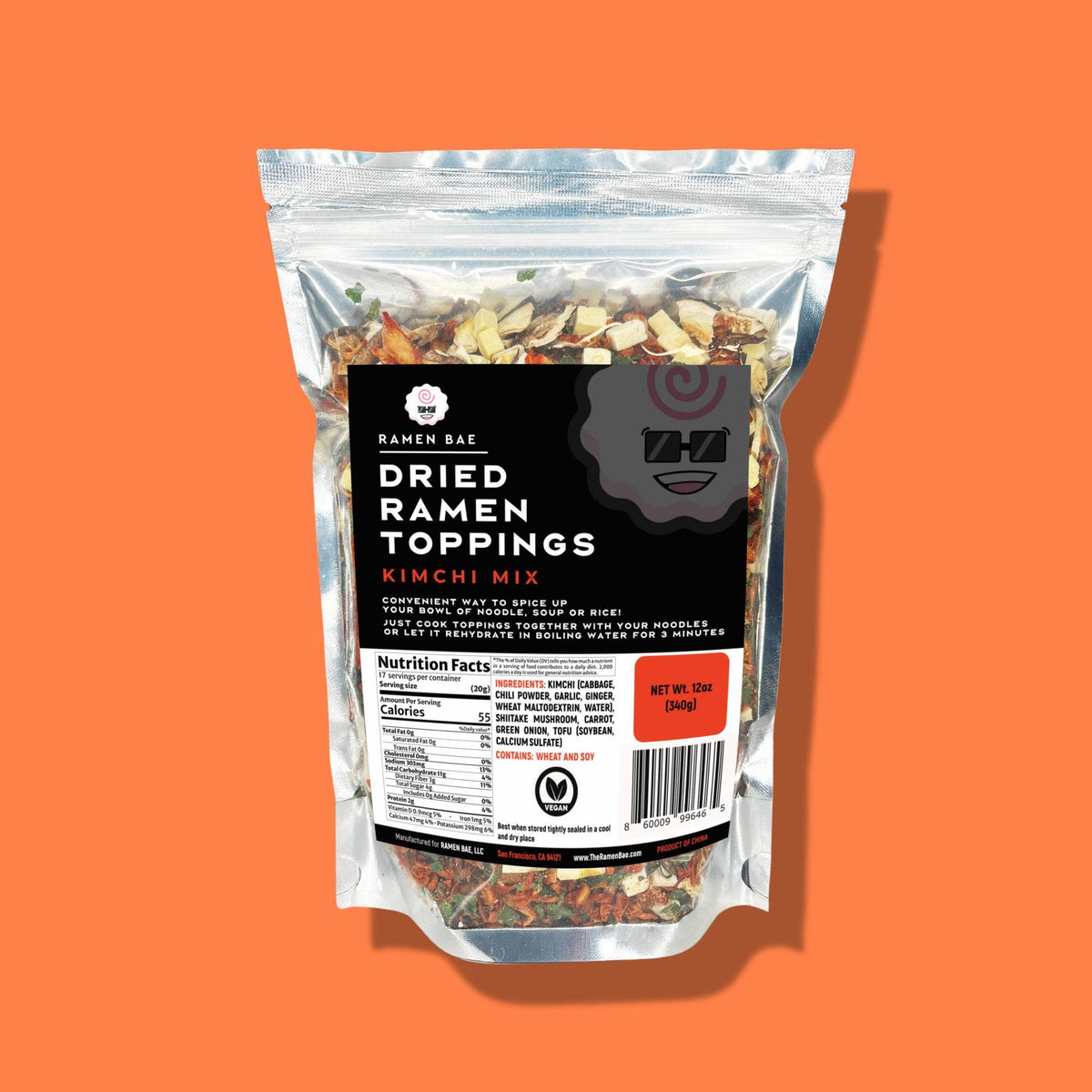 Kimchi Mix Dried Toppings Mix - 12 oz bag