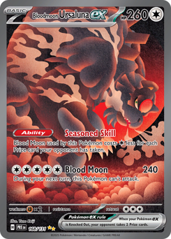 Bloodmoon Ursaluna ex Holofoil - Prismatic Evolutions #168 (Near Mint)