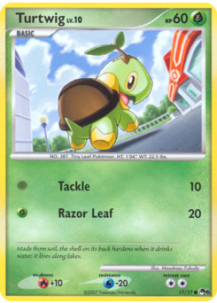Turtwig Holofoil - POP Series 6 #17 (Near Mint)