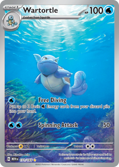 Wartortle Holofoil - 151 #171 (Near Mint)