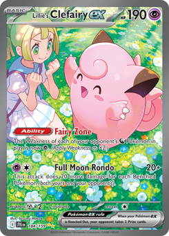 Lillie's Clefairy ex Holofoil - Journey Together #184 (Near Mint)