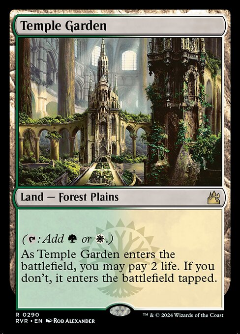 Temple Garden - Ravnica Remastered #290 (Near Mint)