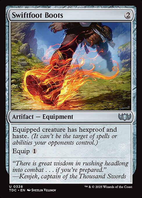 Swiftfoot Boots - Tarkir: Dragonstorm Commander #328 (Near Mint)