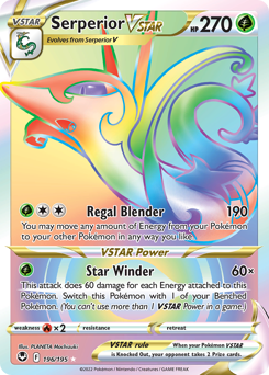 Serperior VSTAR Holofoil - Silver Tempest #196 (Near Mint)