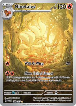 Ninetales Holofoil - Obsidian Flames #199 (Near Mint)