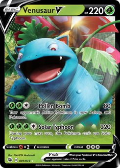 Venusaur V Holofoil - Champion's Path #1 (Near Mint)