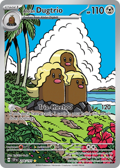 Alolan Dugtrio Holofoil - Surging Sparks #208 (Near Mint)