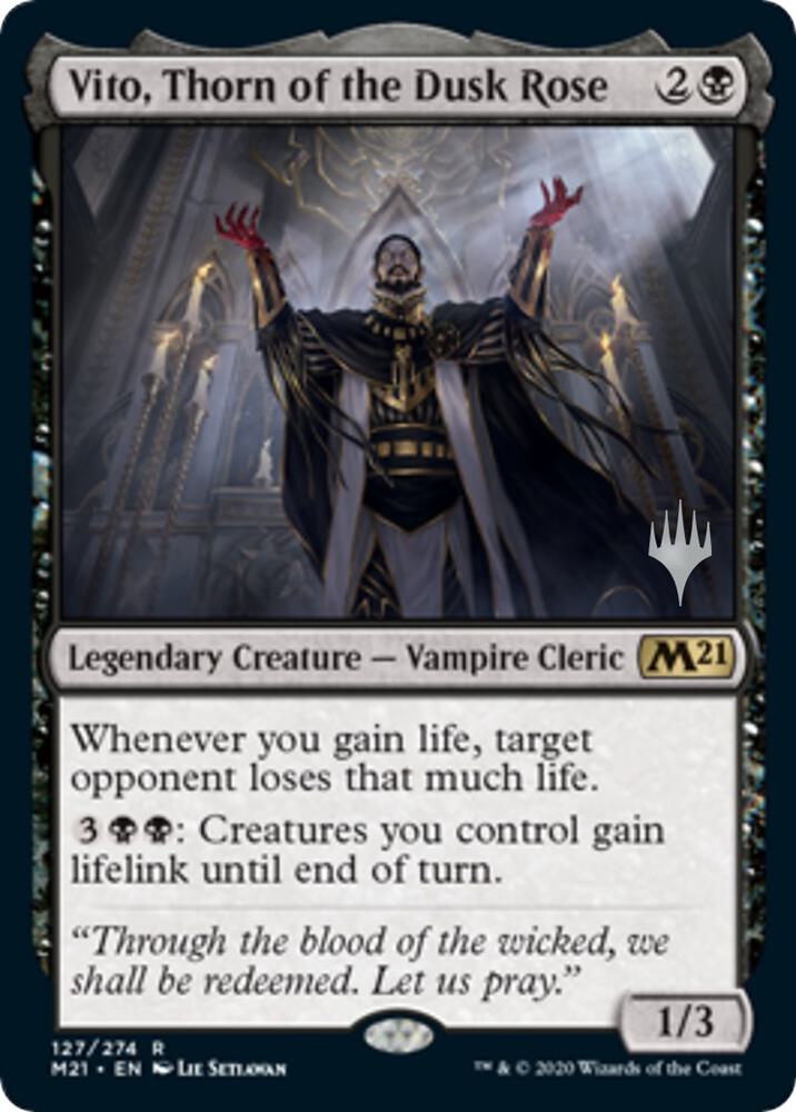 Vito, Thorn of the Dusk Rose - Promo Pack: Core Set 2021 #127 (Lightly Played Foil)