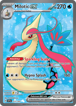 Milotic ex Holofoil - Surging Sparks #217 (Near Mint)