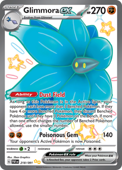 Glimmora ex Holofoil - Paldean Fates #218 (Near Mint)