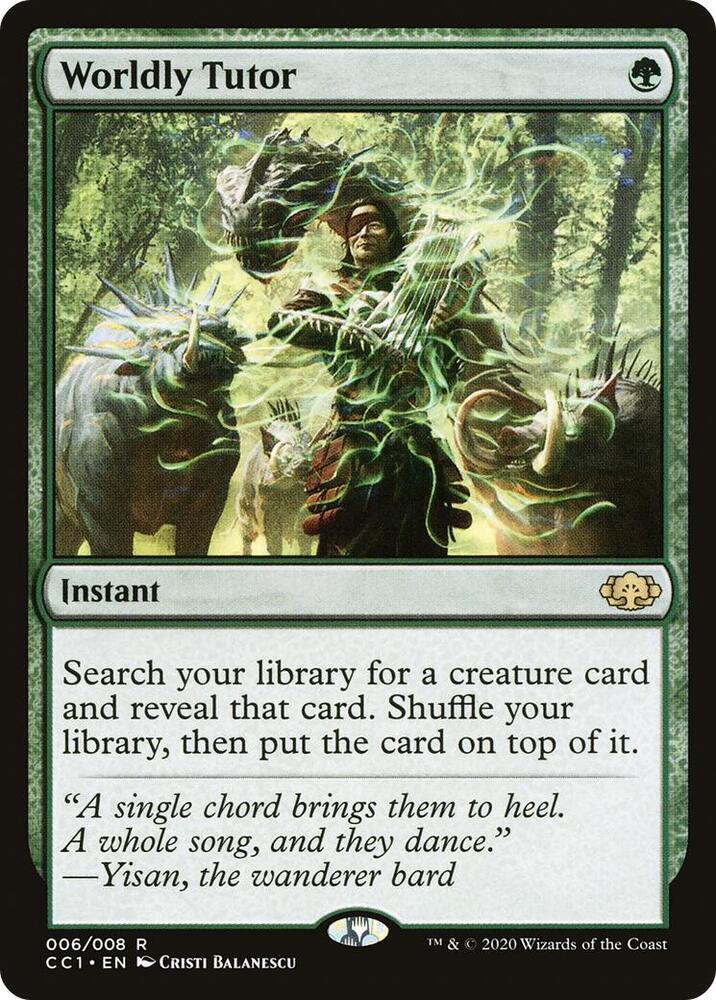 Worldly Tutor - Commander Collection: Green #6 (Lightly Played)