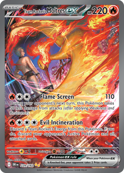 Team Rocket's Moltres ex Holofoil - Destined Rivals #229 (Near Mint)