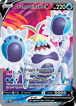 Crabominable V Holofoil - Fusion Strike #248 (Near Mint)