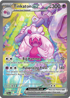 Tinkaton ex Holofoil - Paldea Evolved #262 (Near Mint)