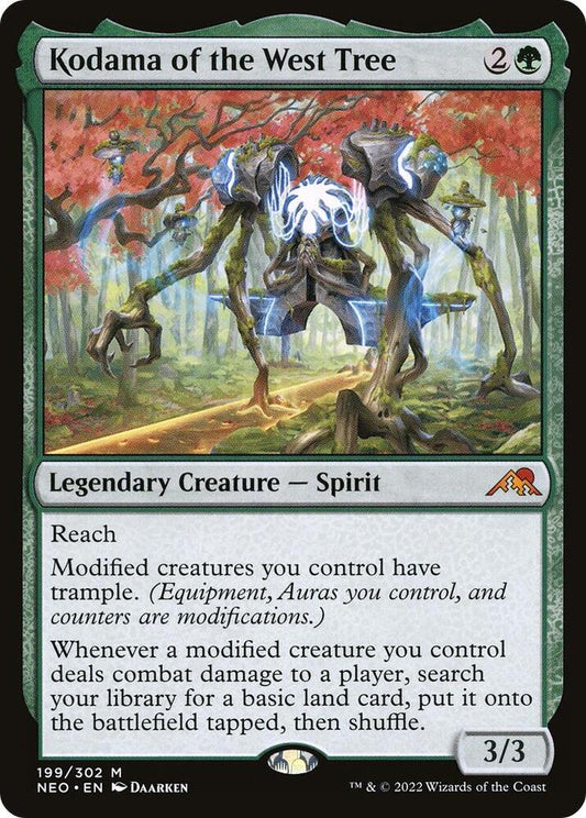 Kodama of the West Tree - Kamigawa: Neon Dynasty #199 (Lightly Played Foil)