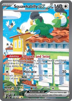 Squawkabilly ex Holofoil - Paldea Evolved #264 (Near Mint)