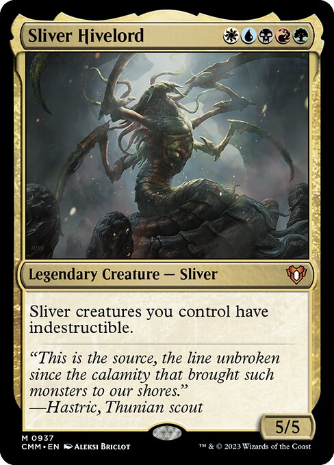 Sliver Hivelord - Commander Masters #937 (Lightly Played)
