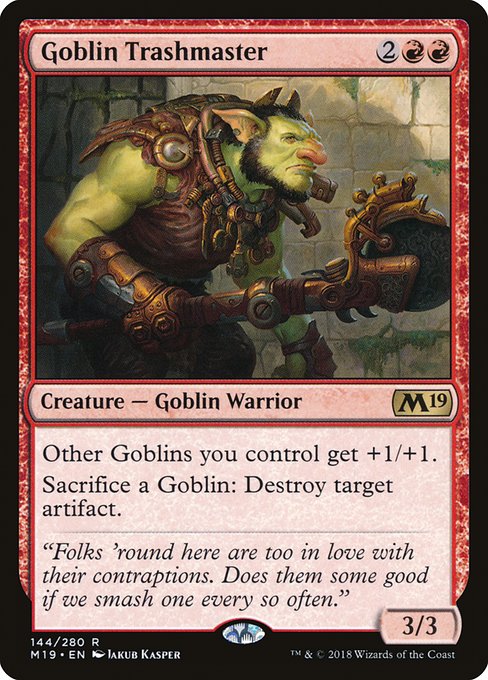 Goblin Trashmaster - Core Set 2019 #144 (Lightly Played)