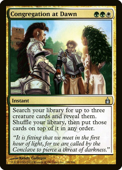 Congregation at Dawn - Ravnica: City of Guilds #198 (Near Mint)