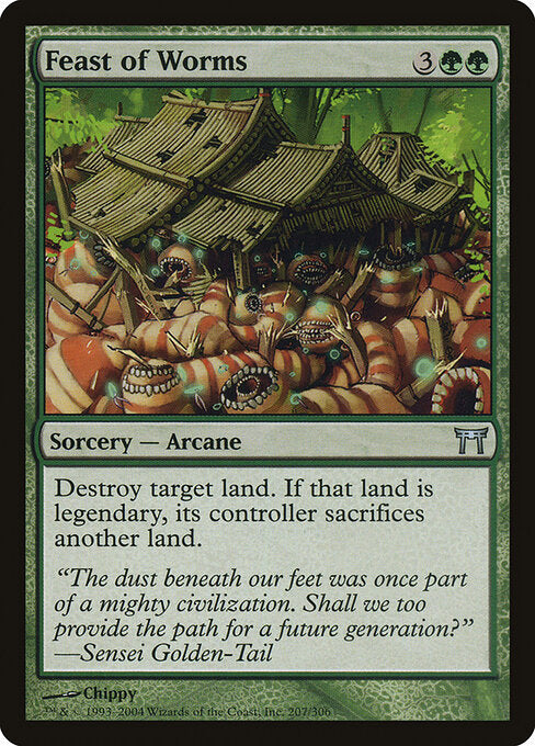 Feast of Worms - Champions of Kamigawa #207 (Near Mint)