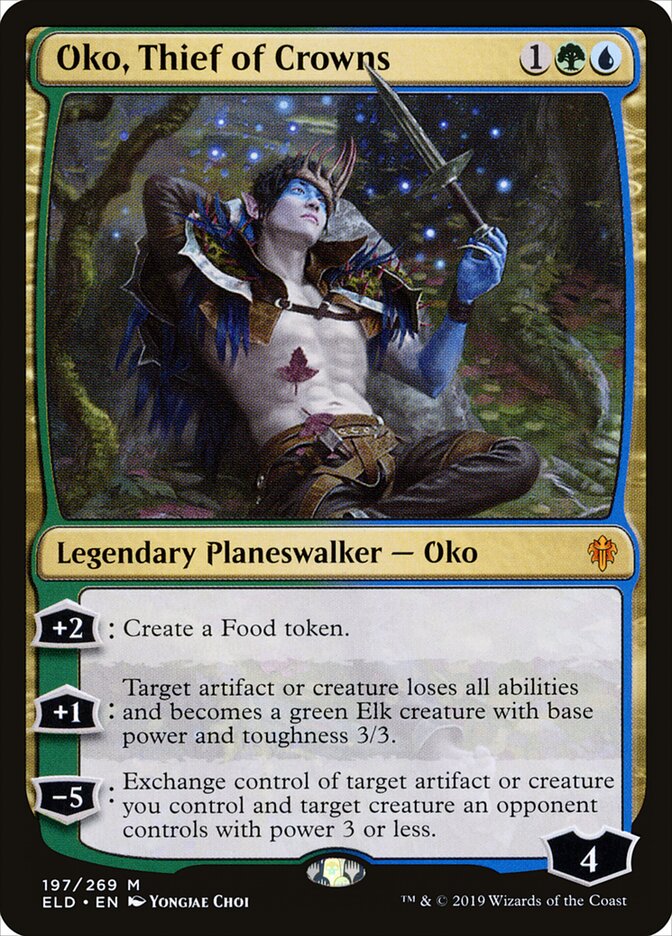 Oko, Thief of Crowns - Throne of Eldraine #197 (Lightly Played)