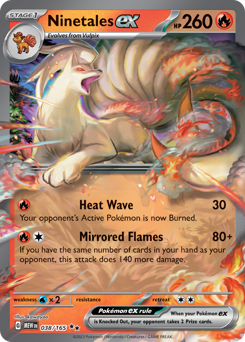 Ninetales ex Holofoil - 151 #38 (Near Mint)