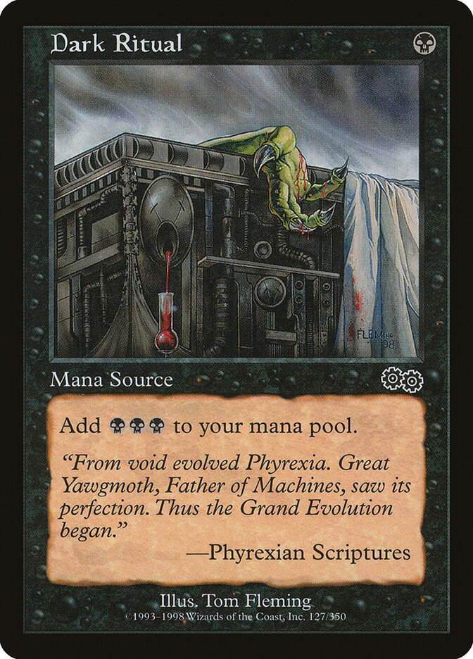 Dark Ritual - Urza's Saga #127 (Lightly Played)