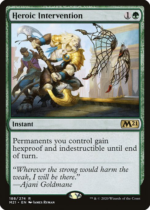 Heroic Intervention - Core Set 2021 #188 (Lightly Played)